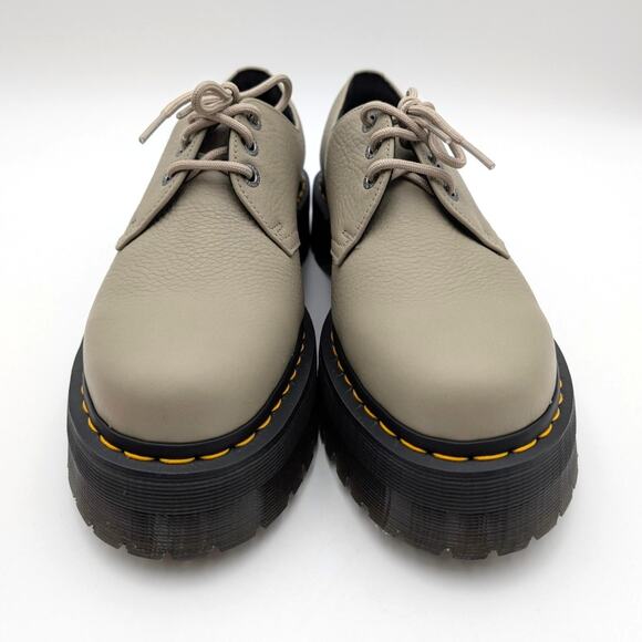 Dr. Martens 1461 Quad Platform Derby Shoes Unisex Vintage Taupe Size USW12/M11 main image 9